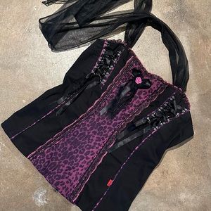 Tripp NYC RARE cheetah corset top